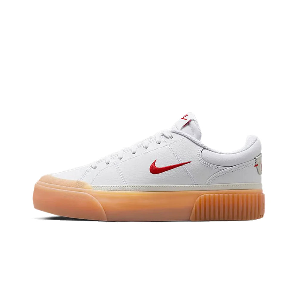 Nike Court Legacy Lift Height-Enhancing Sole Design Comfortable Anti-Slip Cushioning Durable Athletic Shoes  FZ2606-100