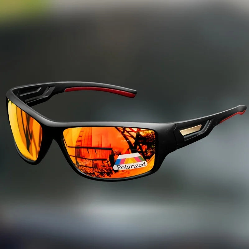1/3 Sports Polarized Sunglasses Camouflage Wraparound Frame Multicolor Lenses for Driving Fishing UV Protection Unisex Eyewear