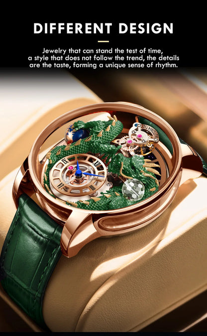 Orologio da uomo PINDU Design 2025 nuovo, Diamond Tourbillon, brand di lusso Astronomia, al quarzo, vetro zaffiro, impermeabile