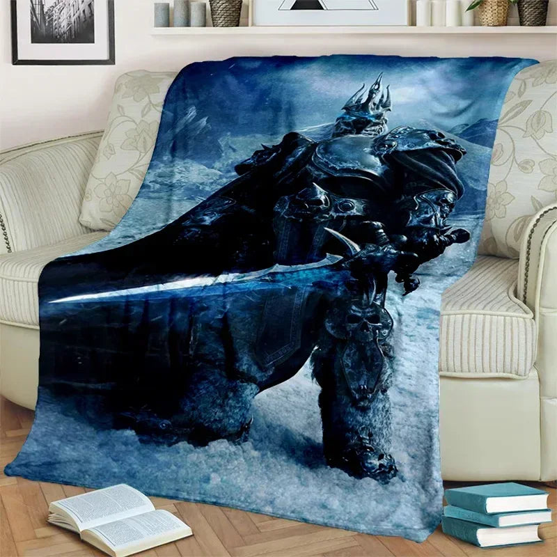 WOW Game World of Warcraft Gamer HD Blanket,Soft Throw Blanket for Home Bedroom Bed Sofa Picnic Travel Office Cover Blanket Kids