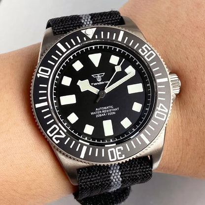 Titanium Case Tandorio 42mm Retro FXD NH35 PT5000 Mechanical Men Watch Sapphire 200M Diver Watches Luminous Montres hommes