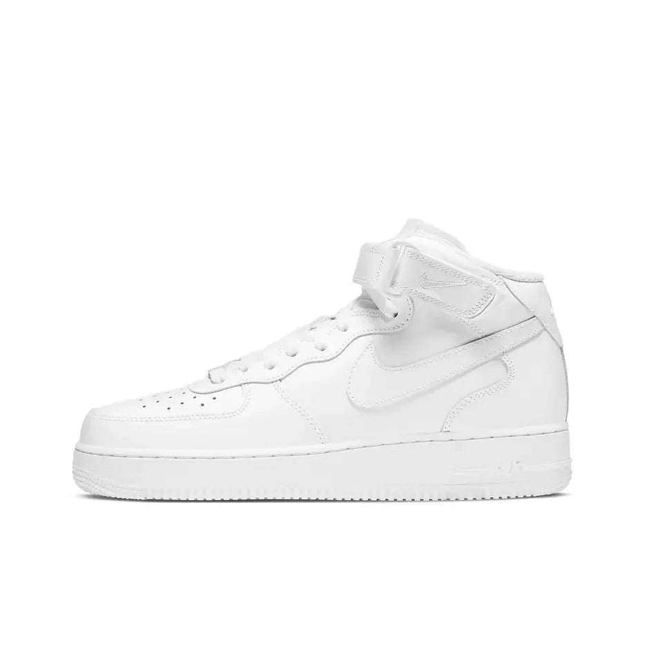 Nike Air Force 1 Mid Top Unisex Classic Sneakers, Cushioned Comfort Durable Design for Casual Streetwear DQ7666-001