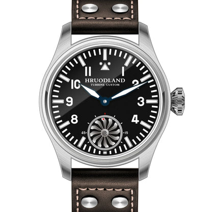Reloj mecánico para hombre Hruodland 2025 nuevo, Seagull ST3620, piloto retro 43MM, luminiscencia Bgw-9, cristal de zafiro, turbina