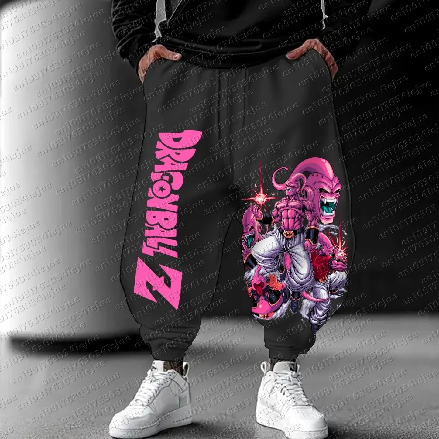Pantaloni da tuta da uomo Dragon Ball autunno/inverno, tendenza rétro, stampa anime, vestibilità loose casual, workout, Harajuku, taglie forti, pantaloni hip hop