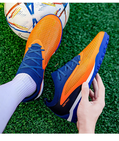 New Men's Football Boots Non-Slip Soccer Shoes Sport Outdoor Cleats Breathable Adult Long Spikes Training Boys Match Comfortable