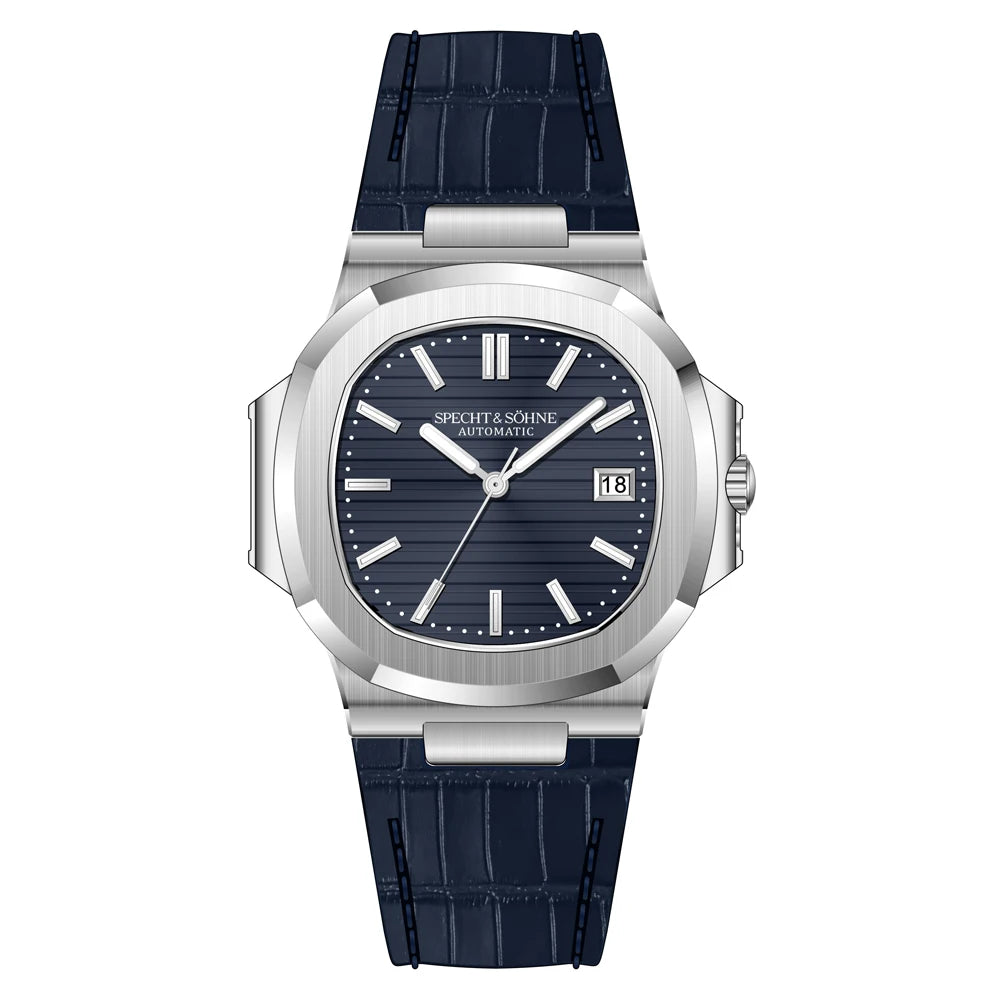 Specht&Sohne 2025 Nuevo reloj clásico de lujo para hombre, reloj automático para hombre en acero inoxidable con zafiro, 8215 reloj de pulsera mecánico