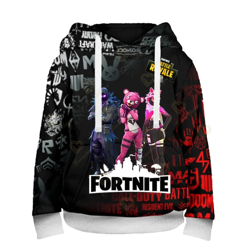 Felpe con cappuccio Fortnite Peely Print New Design, per uomo, donna e bambino, a maniche lunghe, stile casual streetwear