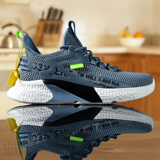 Sapatos novos para homem, ténis, leves, casuais, de moda, de corrida, elásticos, de lazer, ao ar livre, em malha, de verão, desportivos, de ténis, para homem, para caminhada, tamanho