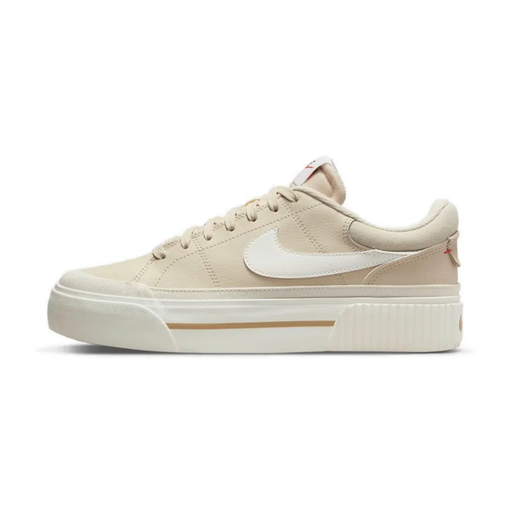 Nike Court Legacy Lift Height-Enhancing Sole Design Comfortable Anti-Slip Cushioning Durable Athletic Shoes  FZ2606-100