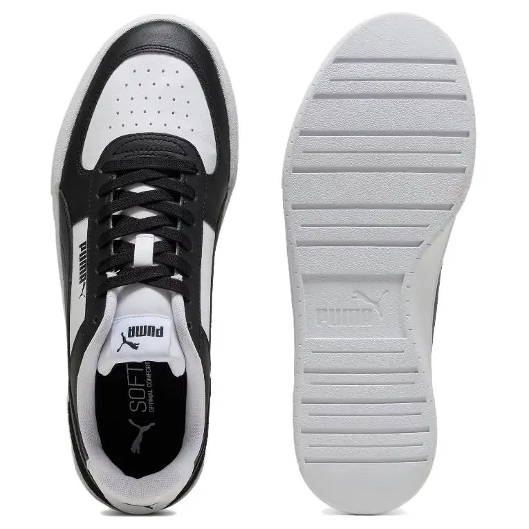 Baskets basses Puma Caven Mix Classic, mode, durables, respirantes, noir et blanc 399398-03