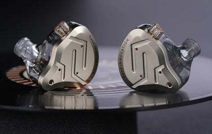 KZ ZSN Pro 2 Hybrid-In-Ear-Kopfhörer mit Kabel – 1BA+1DD HiFi-Bass, geräuschunterdrückende Ohrhörer mit Mikrofon