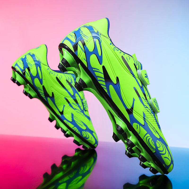 Nouveaux hommes enfants bottes de Football ultralégers garçons chaussures de Football professionnelles crampons antidérapant Match herbe chaussures d'entraînement livraison directe
