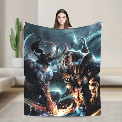World of Warcraft, WOW Game Blanket Quality Super Warm  Throw Blanket Winter Picnic Outdoor Graphic Bedspread