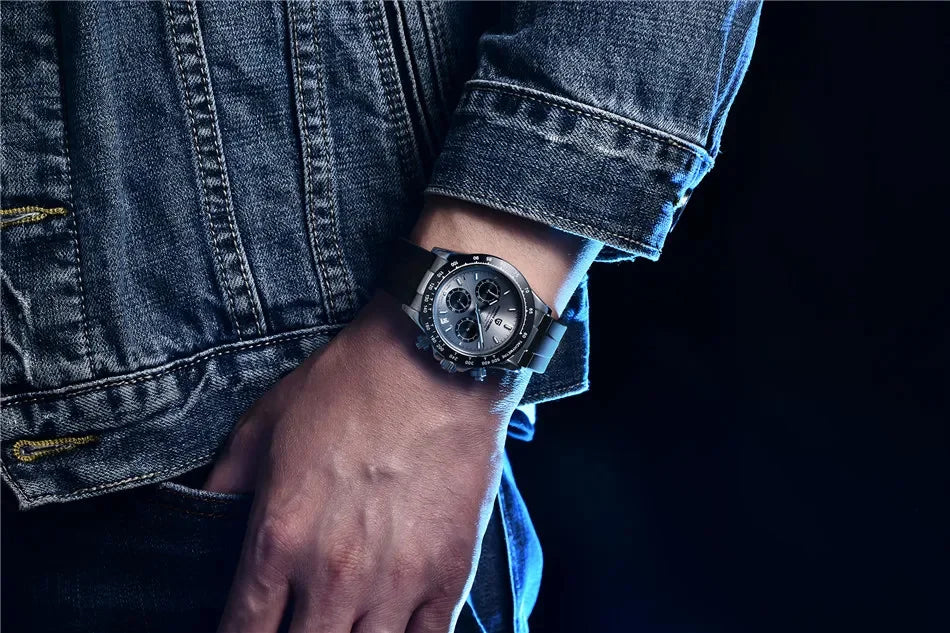 Nuovo originale PAGANI DESIGN PD-1664 orologio da uomo di lusso, movimento al quarzo giapponese VK63, zaffiro, impermeabile, cronografo, oro