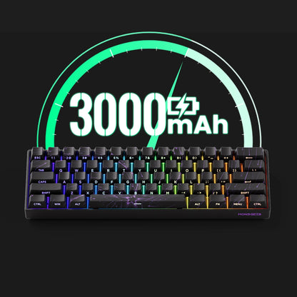 MONSGEEK FUN60 PRO&MAX HE Tastiera meccanica con switch magnetici 60% wireless da gaming, Rapid Trigger 8K ARGB, tastiera personalizzata