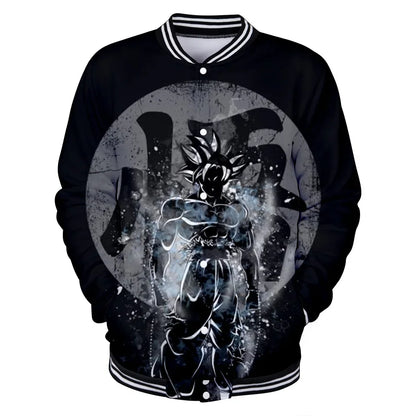 Dragon Ball Goku Kanji Symbol Men Zipper Hoodie Cartoon Japan Anime Women Sweatshirt 2025 New Fashion Children Jackets Coat