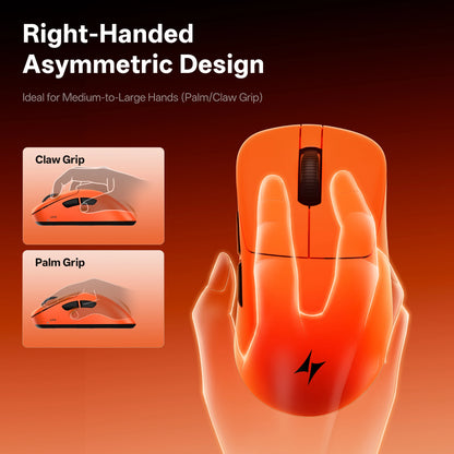 Ratón inalámbrico ATK Blazing Sky Z1 V2 Ultimate PAW3950 Ultra Dual 8K Gaming, ergonómico, desarrollo propio, para manos medianas y grandes
