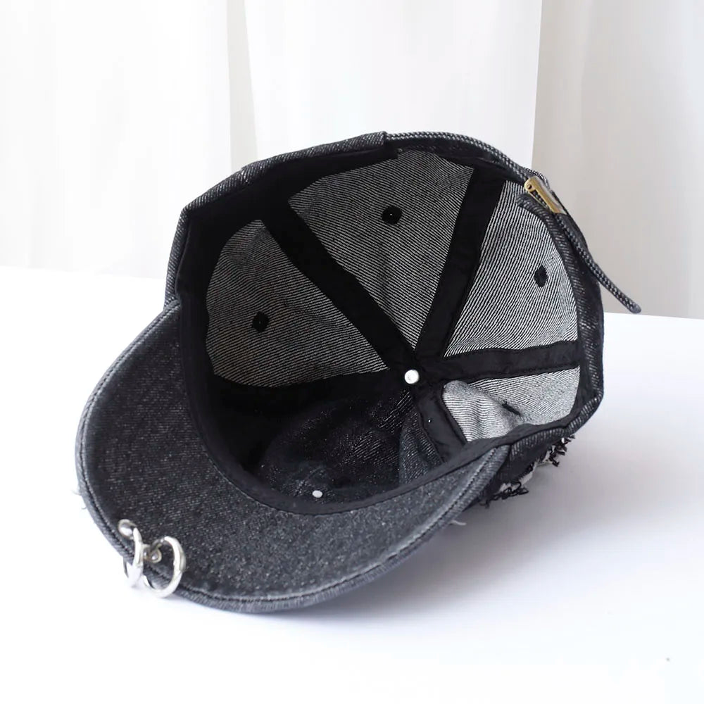 Moda Fete Blugi noi Urechi lungi de iepure Șapcă de baseball în stil cowboy Șapcă cu graffiti Hip Hop pentru femei și bărbați Șapcă de baseball pentru petreceri și echipe
