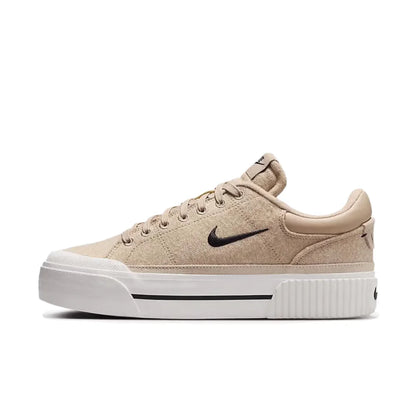Nike Court Legacy Lift Height-Enhancing Sole Design Comfortable Anti-Slip Cushioning Durable Athletic Shoes  FZ2606-100