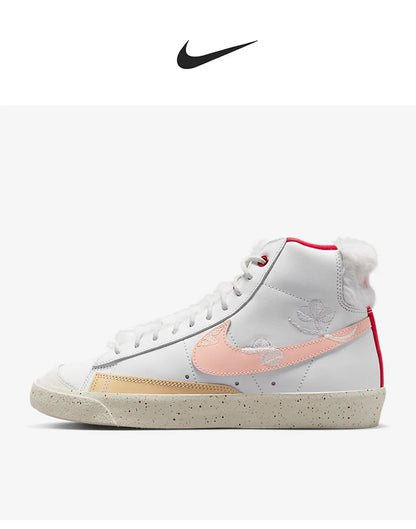 Nike Official Genuine BLAZER MID PRM GCEL Women's High-Top Sneakers FD4342-181