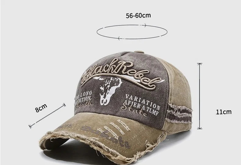 Gorra de béisbol para hombre en algodón lavado, estilo retro, para las cuatro estaciones, ideal para deporte al aire libre, accesorio de moda masculina