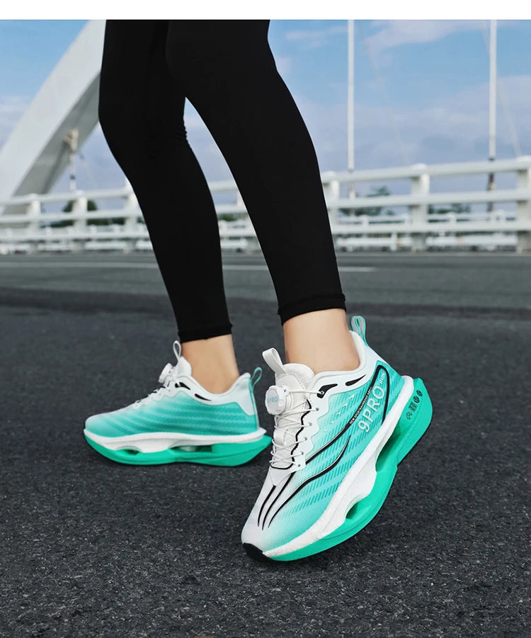 Zapatillas de running para hombre y mujer, transpirables, deportivas de competición, con amortiguación de carbono, ligeras, para jogging y entrenamiento masculino