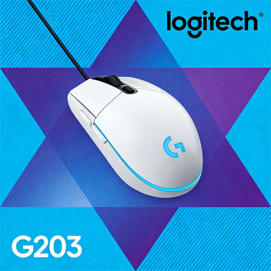 Logitech G203 Wired Gaming Mouse, Esports-Grade, 6 Programmable Buttons & Multi-Color for Competitive Games