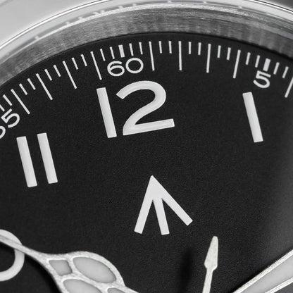 Militado ML08 Vintage Black Watch VH31 Sweep Quartz Wristwatch Ar Sapphire Crystal Luminous C3 BGW9 100 Waterproof Watches Man