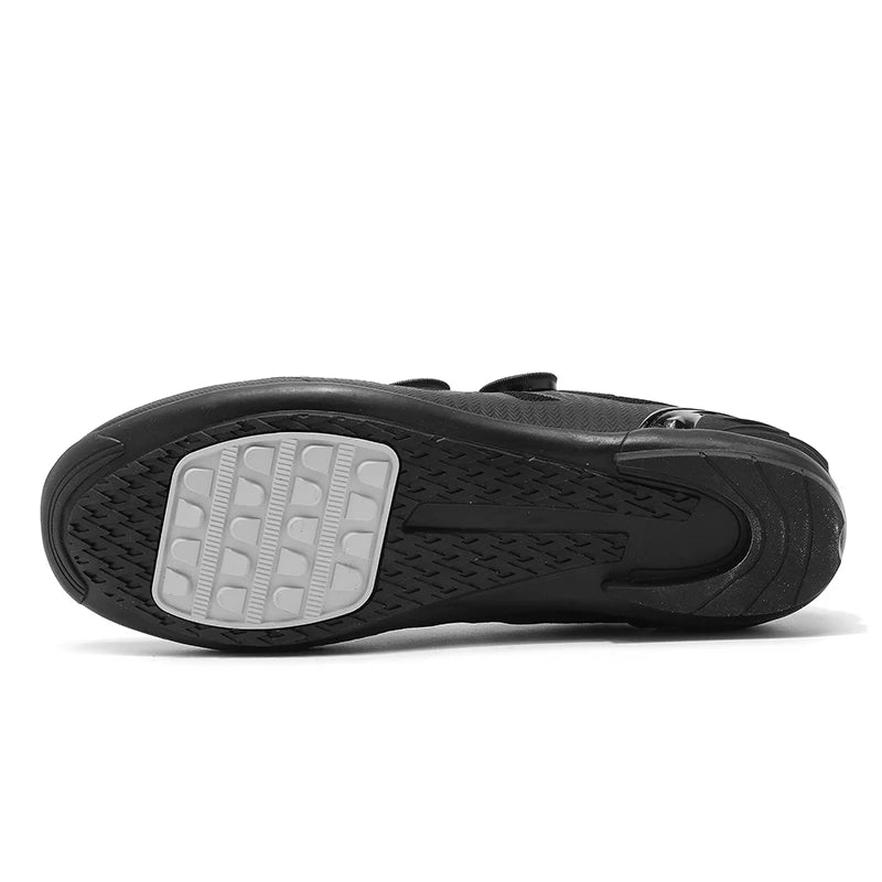 Zapatillas de ciclismo de montaña para hombre sin cierre, sin calas, para bicicleta de carretera RB Speed; zapatillas de ciclismo sin calas, tipo sneaker, para pedales planos MTB, mujer
