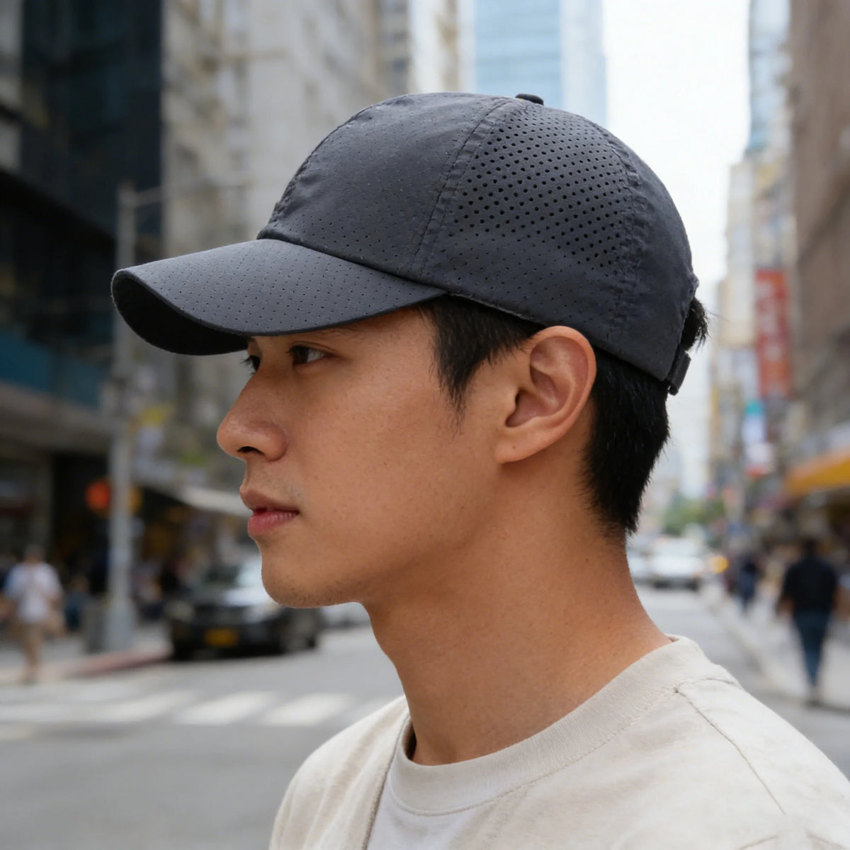 Casquette pour homme printemps-été, couleur unie, en maille ; casquette de baseball pour femme, automne, édition coréenne ; casquette anti-UV, en maille respirante, à visière
