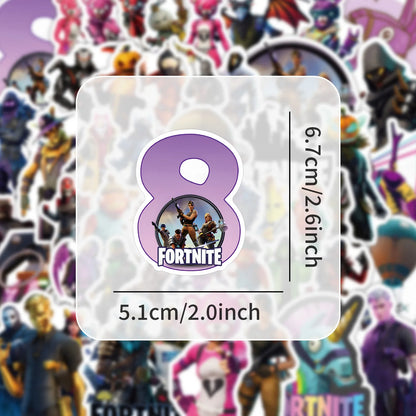 Fortnite Creative Personality Graffiti Sticker Animation Cartoon Goo Card Mobile Phone Case Scooter Water Cup Sticker Decoration