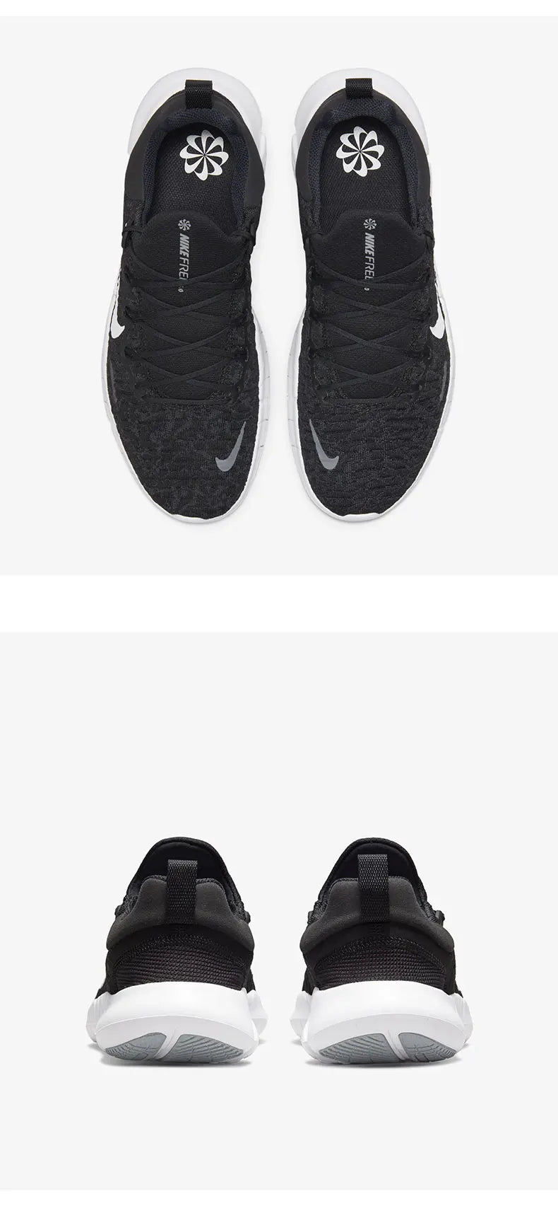 Nike, scarpe da corsa autentiche della stagione in corso, modello Free RN 5.0 in stile barefoot, codice CZ1884-001