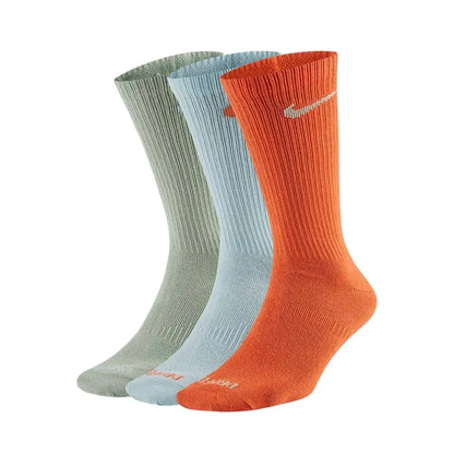 Nike Air Jordan Men's and Women's Knee-High Sports Socks, 3-Pack, Comfortable and Breathable Basketball Socks SX5544-017