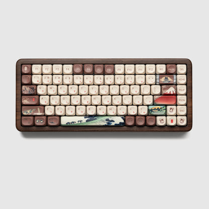 Womier WD75 QMK/VIA Tastiera gaming in legno, wireless tri-mode, meccanica personalizzabile RGB hot swappable, 8000mAh