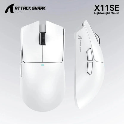ATTACK SHARK X11SE Ultra-Light Wireless Gaming Mouse,20Million cycles life,PAW3311 Gaming,22KDPI,400IPS,40G,1KHz,65 Hours,30mAH