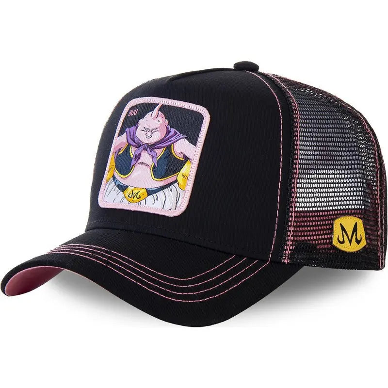 Dragon Ball Son Goku Cap Summer Travel Peaked Cap Men's Embroidery Hip-Hop Mesh Cap Style Sun Visor Baseball Cap Outdoor Sport