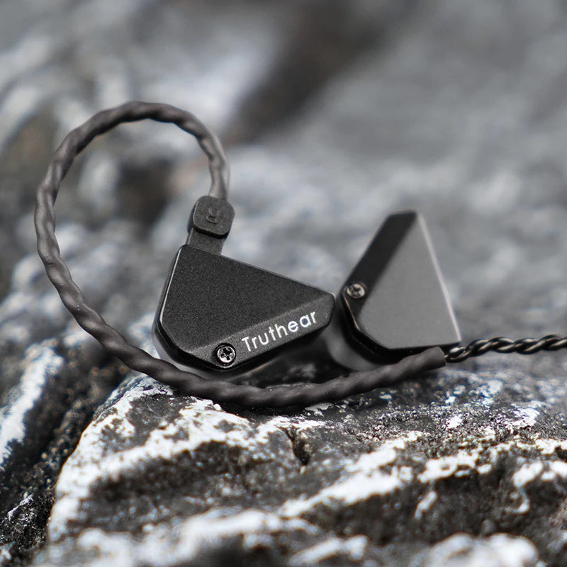 Auricolari cablati ibridi Truthear HEXA 1DD+3BA – Monitor in-ear IEM ad alta fedeltà con cavo placcato argento 0.78 2Pin