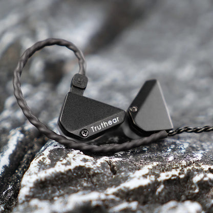 Auricolari cablati ibridi Truthear HEXA 1DD+3BA – Monitor in-ear IEM ad alta fedeltà con cavo placcato argento 0.78 2Pin