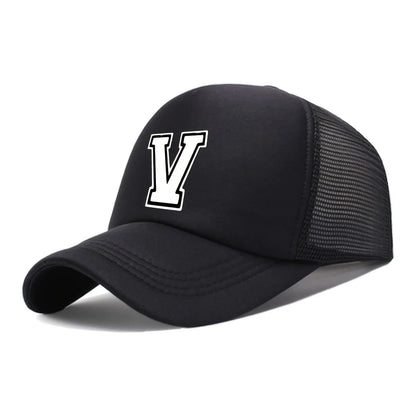 [26-Letter Trendy Baseball Cap] Kids' Lightweight Cap |  Featuring a 26-Letter Truck Driver Design, Perfect for Sun Protection