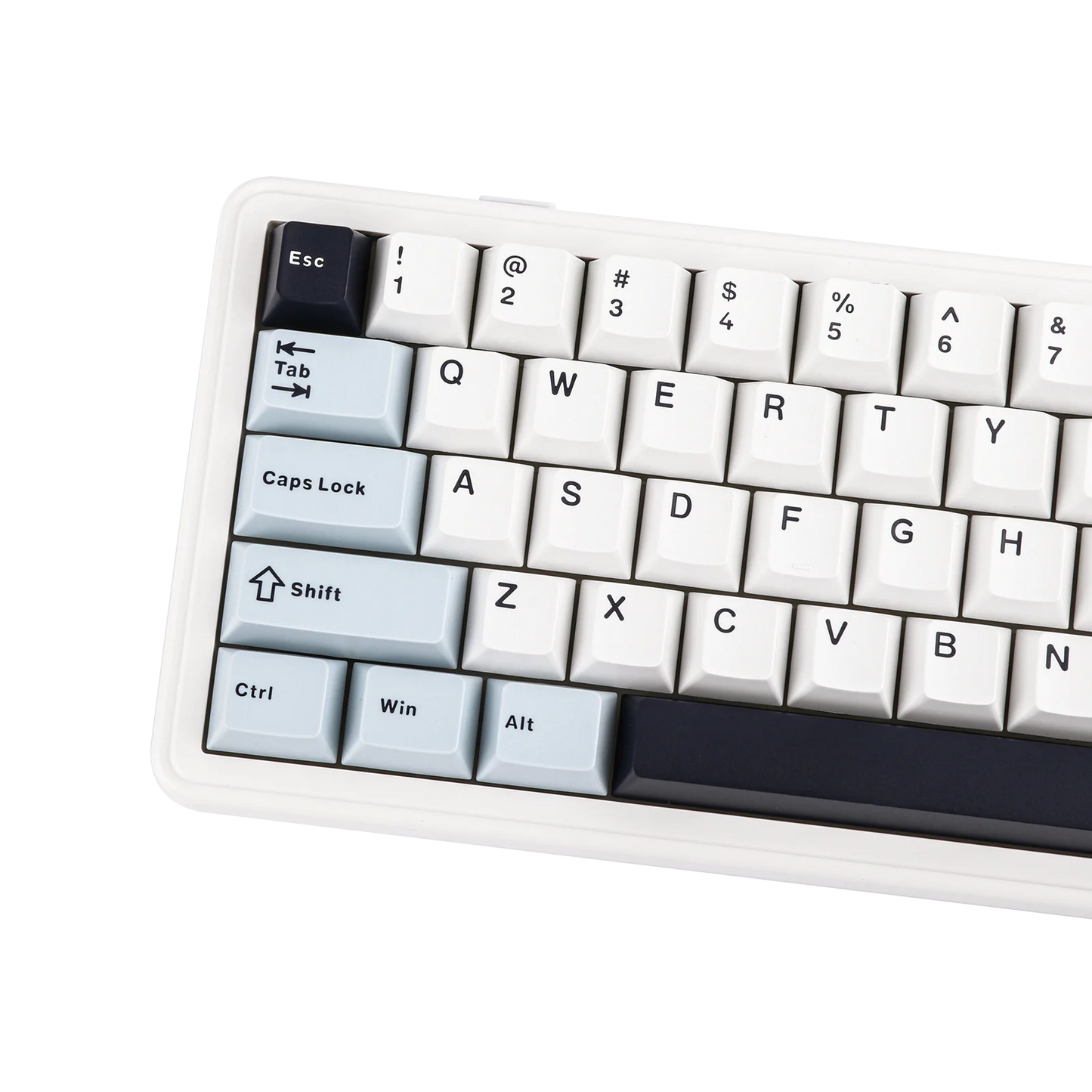 Teclado mecánico EPOMAKER x AULA F65 con distribución 65%, hot-swap, montaje gasket y conexión con cable/Bluetooth/inalámbrica 2.4G para Mac/Win