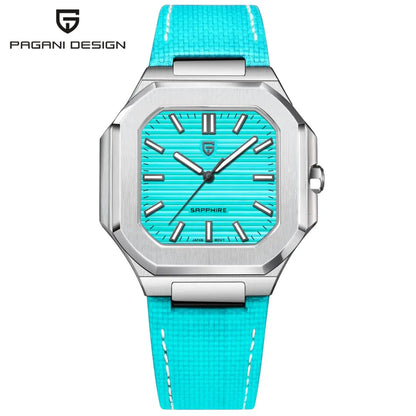 PAGANI DESIGN New V2 Men's Square Quartz Watch Top Luxury Brand Sports Waterproof Sapphire Stainless Steel Quartz Watch
