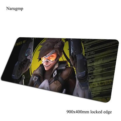 Overwatch podloga za miš, rođendanski računalni podložak 900x400x3mm, velika gaming podloga za miš, poklon, podloga za miš i tipkovnicu za PC gamere
