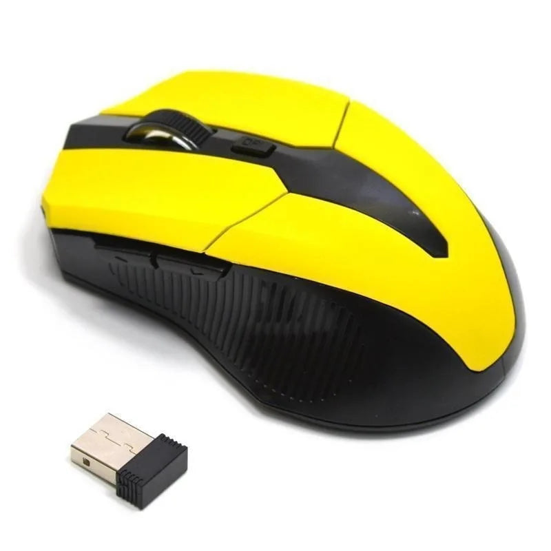 Mouse wireless 2.4Ghz 1200DPI regolabile, mouse ottico da gaming wireless per casa, ufficio, gioco, PC, computer e laptop