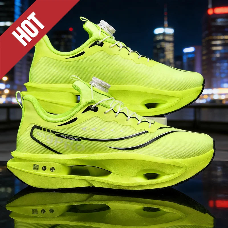 Running Shoes Carbon Board Speciality Marathon Men Sports Breathable Lightweight Women's Comfortable Athletic Nonskid Sneakers