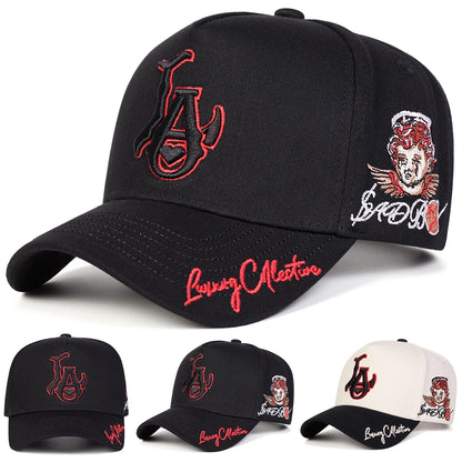 Casquettes de baseball unisexes « LA Love » brodées, printemps-automne, pour l'extérieur, ajustables, décontractées, casquettes de protection solaire, casquettes de sport