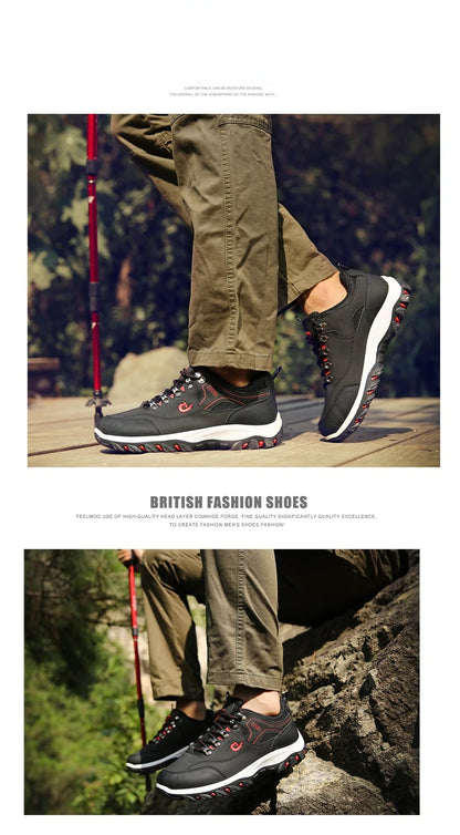 New Men's 38-48 Large Outdoor Hiking, Mountaineering, Camping, Running, Jogging Shoes, Waterproof and Anti-slip Fashion Shoes