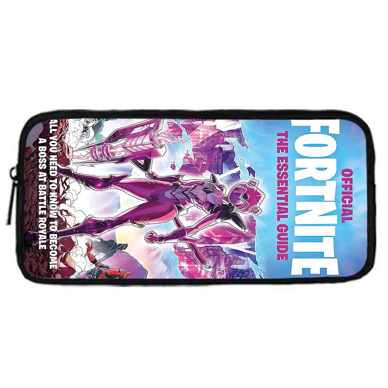 Mochila escolar infantil con bolso de hombro y estuches para lápices, bolsas escolares con diseño de juego popular F-FortniteS para niños y niñas, el mejor regalo