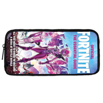 Mochila escolar infantil con bolso de hombro y estuches para lápices, bolsas escolares con diseño de juego popular F-FortniteS para niños y niñas, el mejor regalo
