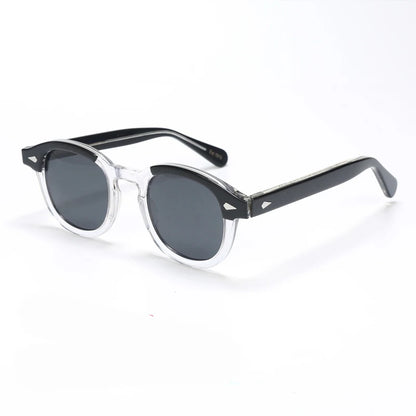 Polarized Sunglasses Men Women Johnny Depp Lemtosh Style Sun Glasses Retro Round Acetate Frame UV400 Lens Oculos