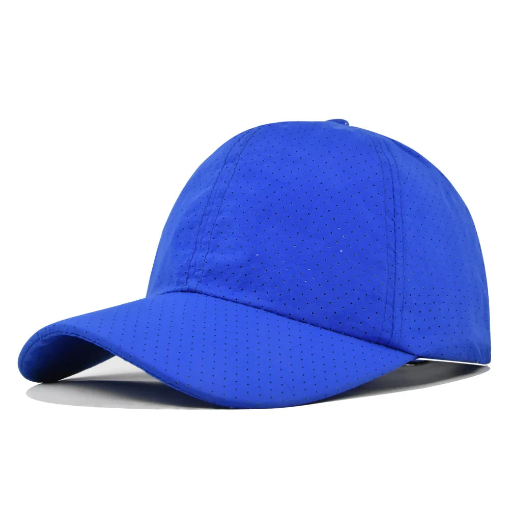 Dry Quickly Sun Cap Woman Outdoors Casual Sport Hat Men Big Size Baseball Cap 55-60cm Adjustable Sun Visor Cap Peaked Cap